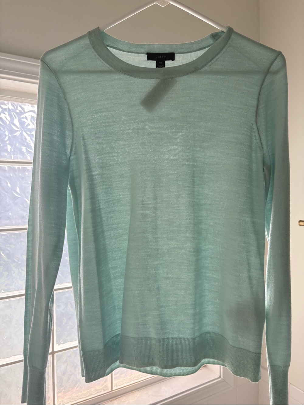 J Crew Light Aqua Margot sweater